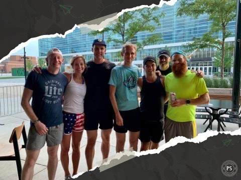 Colonel Hart's Running Group Photo